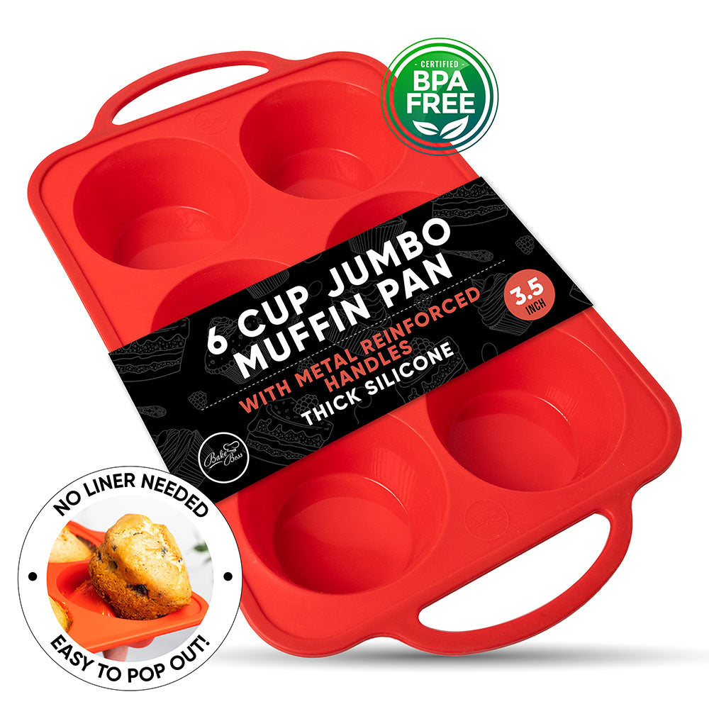 Bake Cupcakes No Cupcake Tray Cupcake Muffin Pan (6 Cups) – Bake Boss