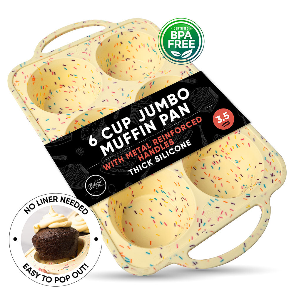 Jumbo Texas Size Muffin Tin (6 Cups) – Bake Boss