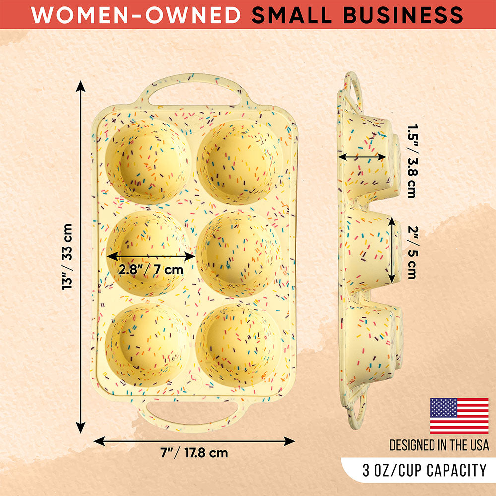 Standard Muffin Pan 6 Cups - Confetti 2 Pack, cupcake holder, cupcakes holder, cupcake holders, cup cake holders, cup cake holder, cupcake cupcake holder, cupcake liners, cupcakes holders, cupcake liner, cupcake cupcake liners, liners cupcakes
