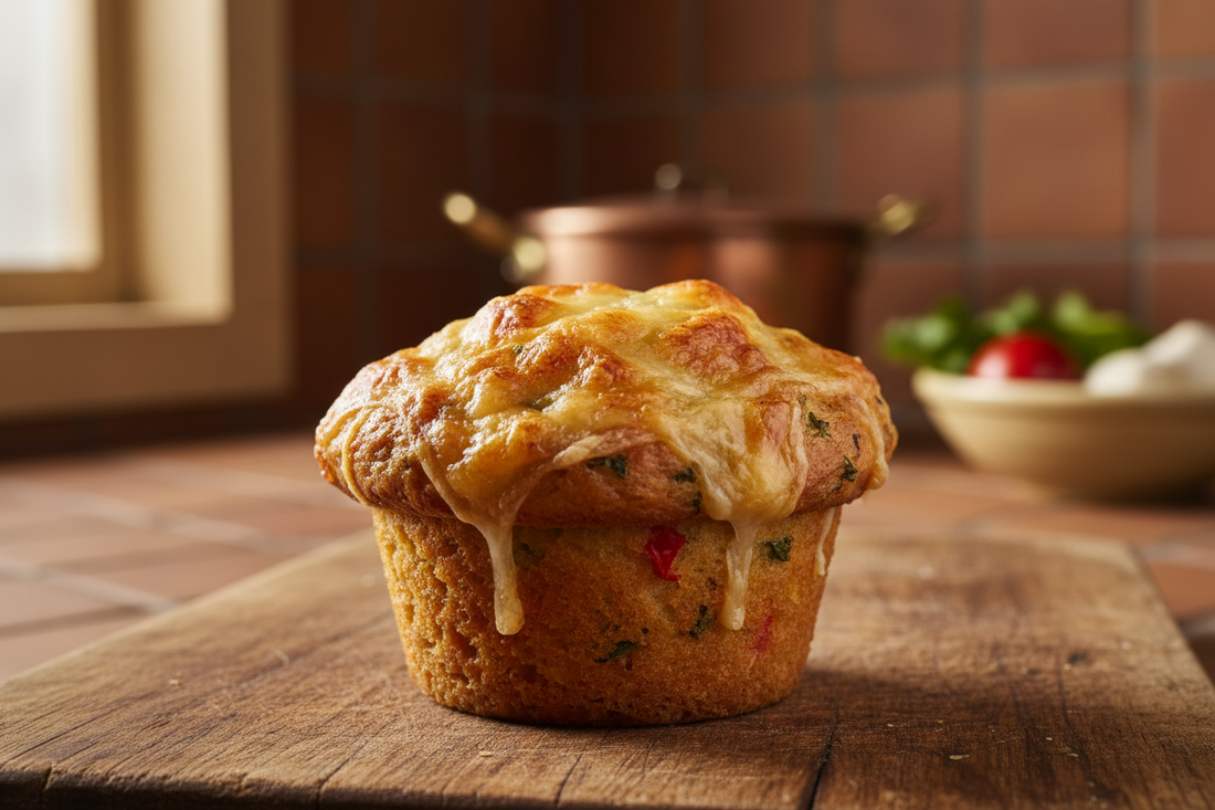 Savory Cheese Crust: Herb & Cheddar Muffin Topping Masterclass