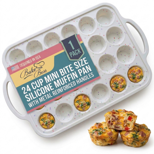 1-Pack Mini Muffin Pan (24-Cup) - Cream