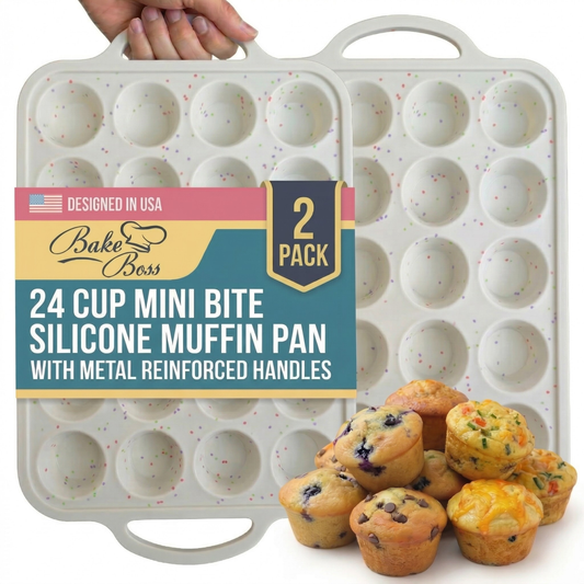 2-Pack Mini Muffin Pan (24-Cup) - Cream
