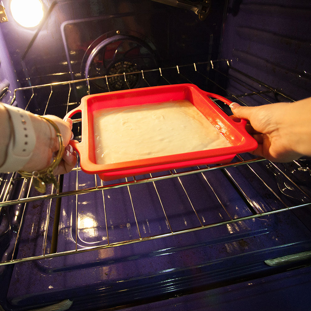 Best Baking Square Pan 8 Inch - Red, square 8 inch pan, 8-inch baking pan square, baking pan sizes, best baking pans, best baking pots, 8 inch square pan, 8 in square baking pan, baking pan sizes chart, pan sizes chart, cake pan sizes