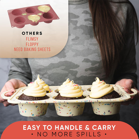Jumbo Texas Size Muffin Tin (6 Cups), cupcake holder, cupcakes holder, cupcake holders, cup cake holders, cup cake holder, cupcake cupcake holder, cupcake liners, cupcakes holders, cupcake liner, cupcake cupcake liners, liners cupcakes
