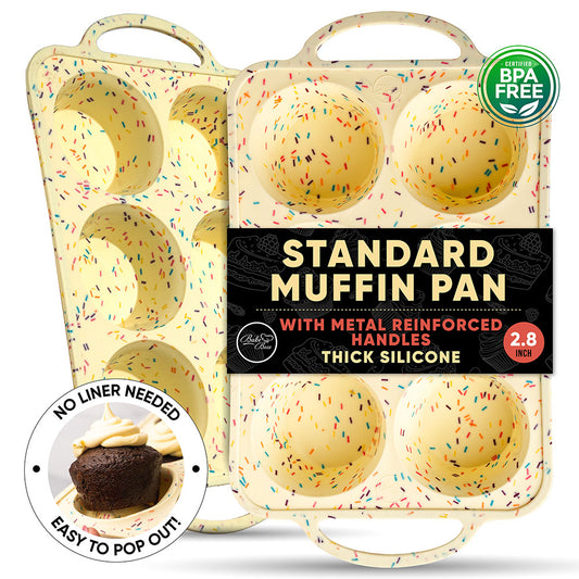 Standard Muffin Pan 6 Cups - Confetti 2 Pack, cupcake holder, cupcakes holder, cupcake holders, cup cake holders, cup cake holder, cupcake cupcake holder, cupcake liners, cupcakes holders, cupcake liner, cupcake cupcake liners, liners cupcakes